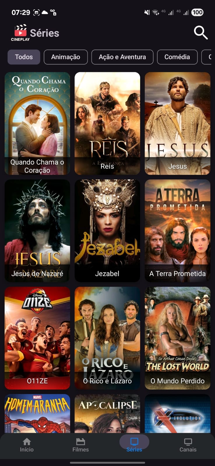 Detalhes no app de filmes e séries CinePlay